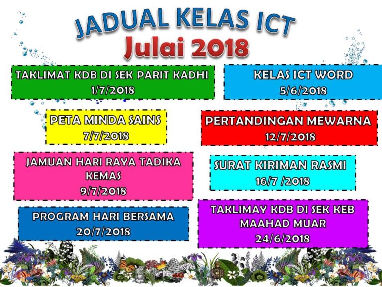 JADUAL-KELAS-ICT-JULAI-2018